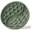 Green Slow Feeder Dog Bowls with Suction Cups for Small Medium Breed Pets