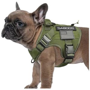 Green Small Breed Dog Harness Vest Adjustable Reflective