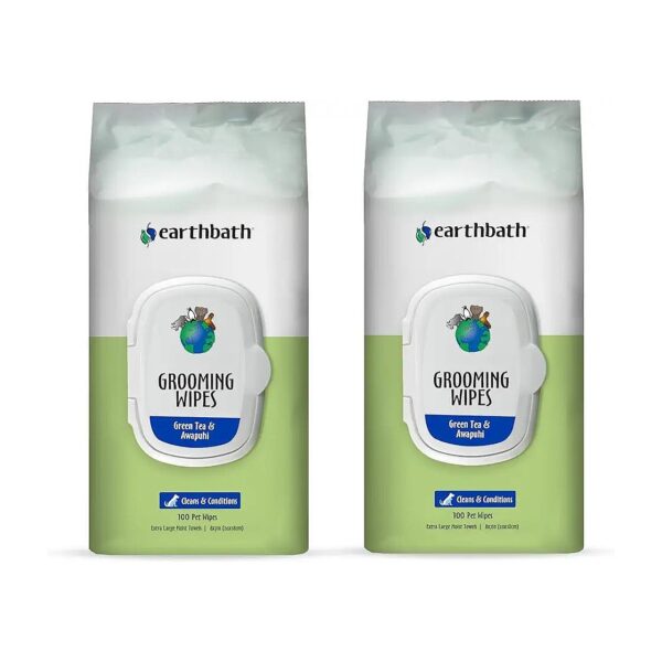 Green Tea and Awapuhi Infused Dog Wipes for Gentle Cleaning