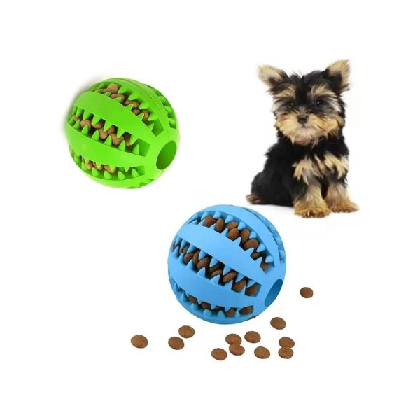 Green and Blue Dog IQ Puzzle Chew Toys for Puppy and Large Dog Teeth Cleaning