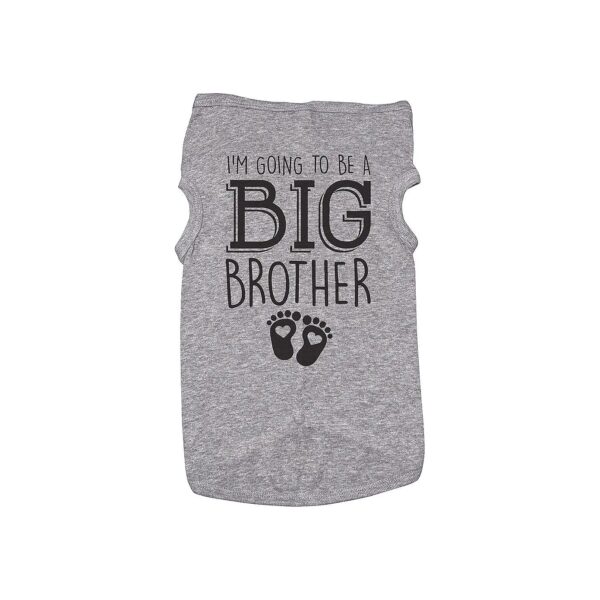 Grey 3X Big Brother Puppy Shirt for Large Breeds Comfortable Dog Apparel