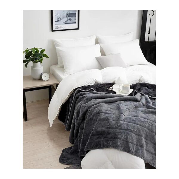 Grey 50" x 60" Waterproof Throw Blanket for Comfortable Pet owners