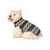 Grey Diamonds Dog Sweater in Medium Size for Large French Bulldogs and Similar Breeds