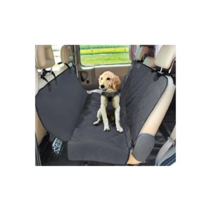 Grey Dog Back Seat Cover with Water Resistant and Scratchproof Design for Cars and SUVs