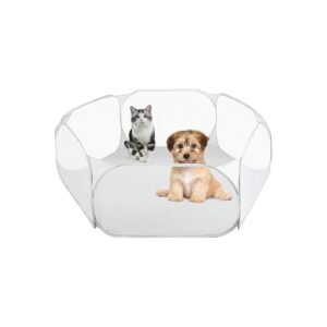 Grey Durable Polyester Foldable Small Dog Playpen Tent for Puppy and Cat Exercise