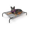 Grey Elevated Dog Bed with Cooling Fabric and Removable Cover