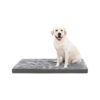 Grey Large Dog Bed for Crate with 5" Fluffy Padding and Non-Slip Rubber Dots