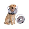 Grey Large Size Soft Inflatable Dog Cone Collar for Post Surgery or Injury Recovery