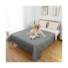 Grey Microfiber Waterproof Dog Cover for Couch Sofa Bed Mat