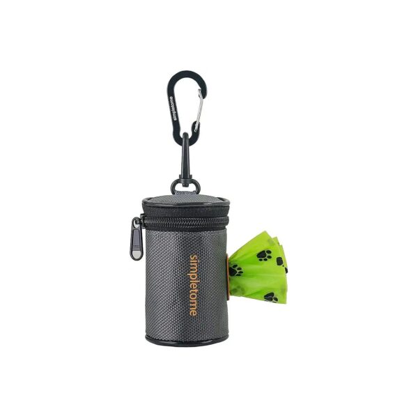 Grey Oxford-Made Waterproof Dog Waste Bag Dispenser with YKK Zipper