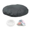 Grey Oxford Waterproof Dog Bed Liner Replacement Cover 36D x 4H Inch with