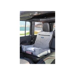 Grey Pet Bed and Car Seat Cover for Convenience and Comfort