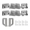 Grey Pet Gate Replacement Parts Kit with Wall Mounting Hardware and Anchors