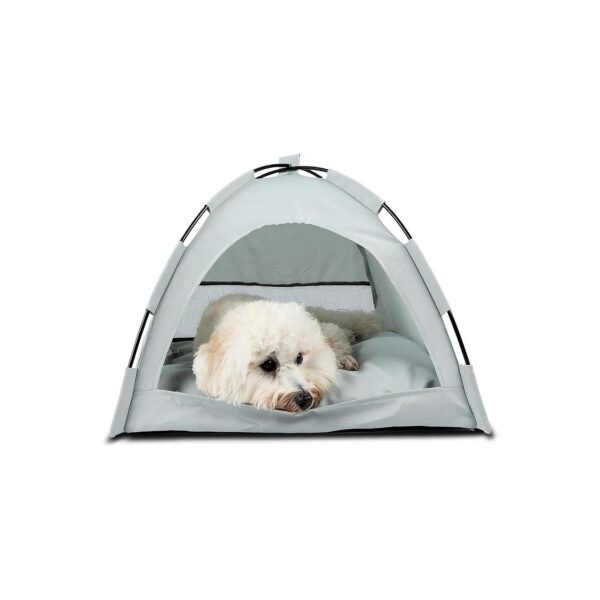 Grey Pet Teepee Tent for Small Dogs and Cats