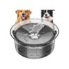 Grey Pet Water Bowl for Indoor or Outdoor Use with Large Capacity