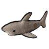 Grey Plush Shark Toy for Dogs, Tough and Durable, Engaging and Fun