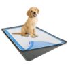 Grey Silicone Pet Pee Pad Holder for 30 x 36 Inch Training Pads and Smaller Sizes