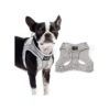 Grey XS Size No Pull Dog Harness for Small to Large Breeds with Adjustable Buckle