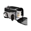 Grey and Black Soft Sided Pet Carrier for Small Cats and Dogs