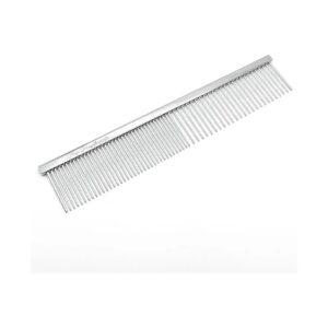 Greyhound Style Metal Comb for Coarse Hair with Rounded Corners