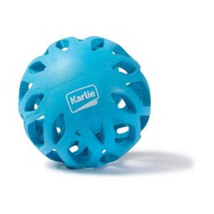 Grid Playball Koko Blue Rubber Dog Toy Size M Interactive Flexible Snack