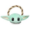 Grogu Themed Star Wars Dog Toy with Rope Ring and Plush Head for Pets