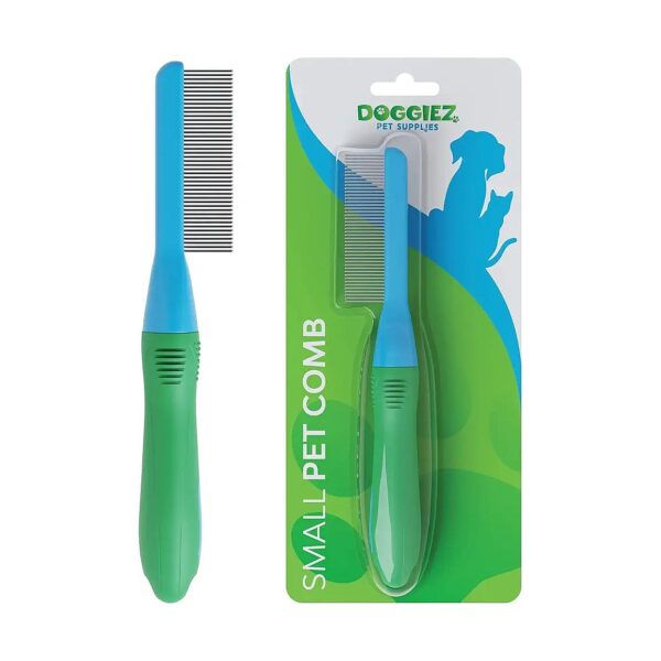 Grooming Comb for Small Pets with Anti-Slip Hair Buster Technology