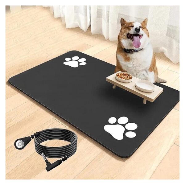 Grounding Pet Feeding Mat for Food and Water Bowls with Quick-Drying and Anti-Slip Design