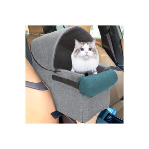 HIFUAR Dog Car Seat with Armrest for Compact Vehicles