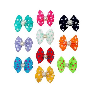 Hair Bow Topknot Barrette Clips for Small to Medium Dogs