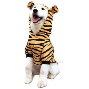 Halloween Cosplay Hoodie Coat for Small and Medium Dogs with Warm Fleece