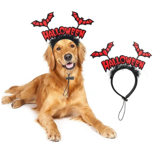 Halloween Costume for Medium and Large Dogs with Bat Wings Headband