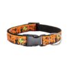 Halloween Dog Accessories Collar with Bat Ghost Pumpkin Pattern and Adjustable Size