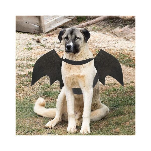 Halloween Dog Bat Wing Costume for Large Breeds in Soft Felt Fabric