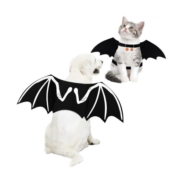 Halloween Dog Costume with Bat Wings for Small Medium Large Dogs and Christmas