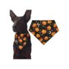 Halloween Dog and Cat Triangle Bibs Scarf Accessories Soft Cotton Pumpkin Pattern