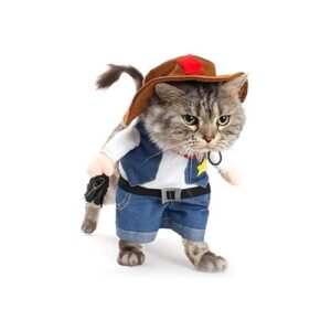 Halloween Funny Cowboy Costume Hat for Cats and Small Dogs