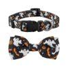 Halloween Ghost Dog Collar with Nylon Buckle for Large Medium Small Dogs