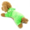 Halloween Pet Costumes Green Frog Hooded Pajamas for Small Size Dogs