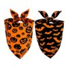 Halloween Pumpkin Bat Dog Accessories Gift Set For Cats And Small Dogs