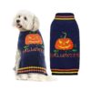 Halloween Pumpkin Dog Sweater for Small Medium Large Dogs Cats Funny Holiday Party Outfit