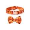 Halloween Thanksgiving Christmas Ghost Pumpkin Pattern Dog Collar with Metal Buckle