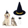 Halloween Witch Hat for Dog Cat Puppy Pet Rabbit Hamster Costume