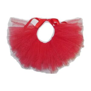 Handcrafted Red Tulle Tutu for Large Dogs 16-22 Waist Adjustable