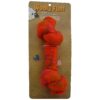 Handcrafted Wool Knotted Chew Toy in Vibrant Orange Color for Dog Lovers