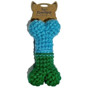 Handmade Crochet Dog Chew Toy with Squeaker for Small to Medium Size Dogs