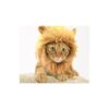 Handmade Lion King Pet Costume for Cats and Small Dogs with Velcro Closure