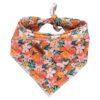 Handmade Soft Cotton Dog Bandana for Small Pups - Unique Flower Print Design