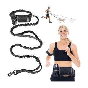 Hands Free Dog Leash for Medium and Large Dogs with Zipper Pouch