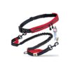 Hands Free Dog Leash for Running Walking and Hiking with Adjustable Waist Belt